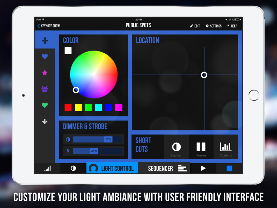 #1. Photon - DMX Light Controller (iOS) Bởi: StudiOS