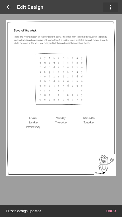 Word Search Maker iPhone screenshot 1 - Education app