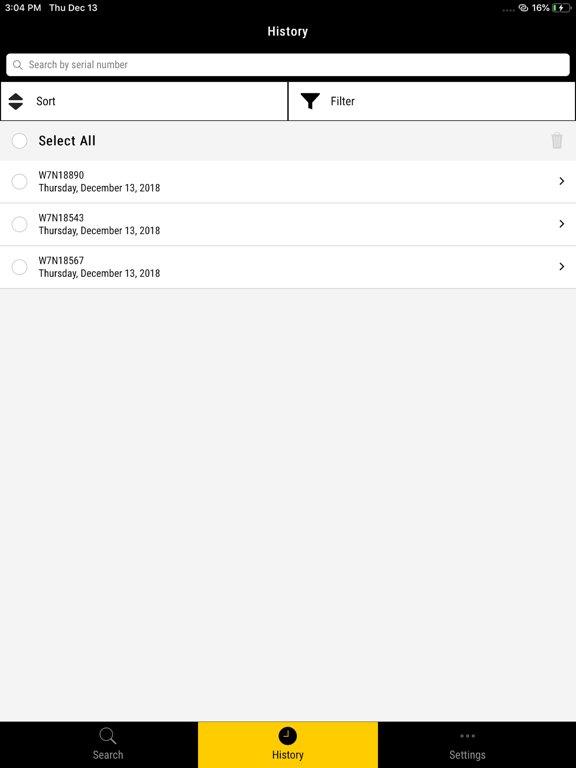 Cat® Emissions Compliance iPad screenshot 4 - Productivity app
