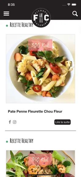 Game screenshot Fitness et Calories apk