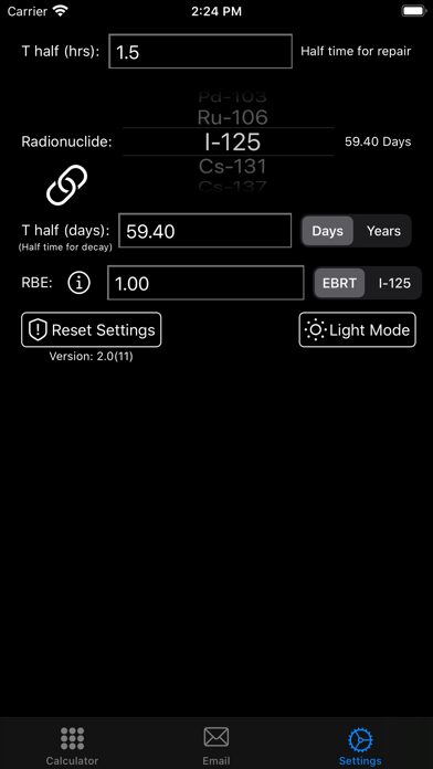 TDF Calc iPhone screenshot 6 - Medical app