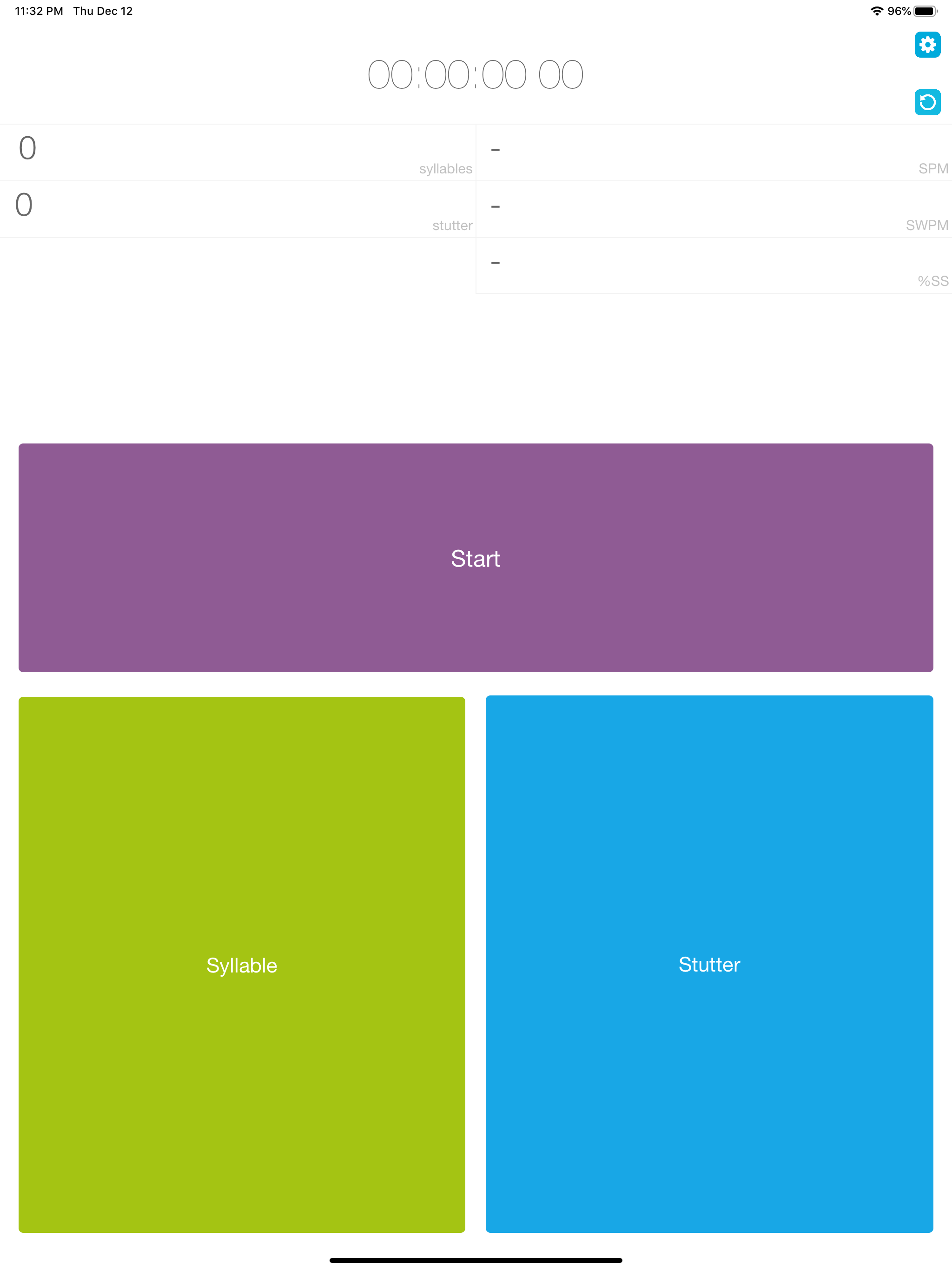 Fluent Stuttering Calculator