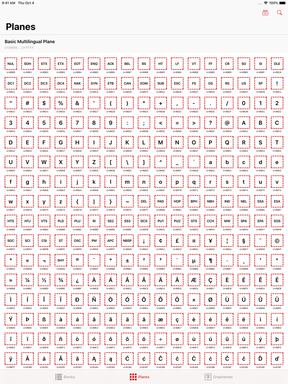 Cicero: A Unicode® Tool iPad screenshot 2 - Developer Tools app