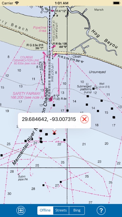 Louisiana - Marine Charts GPS screenshot-4