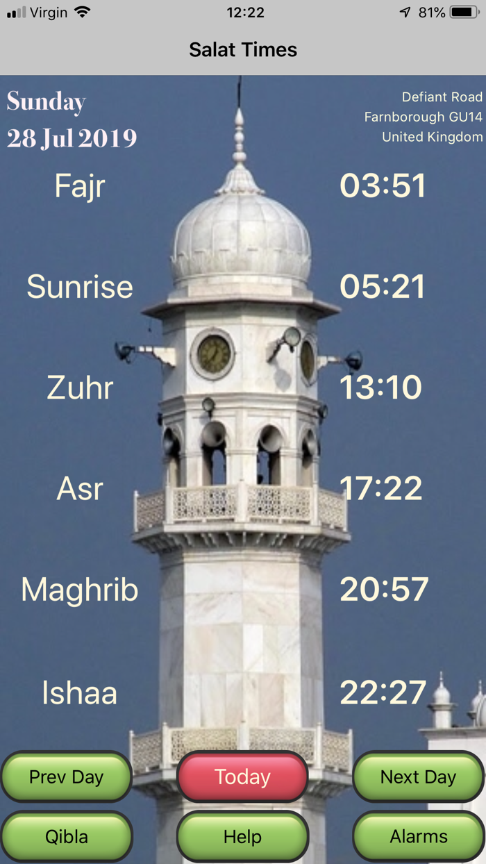 Salat Calculator - MAUK
