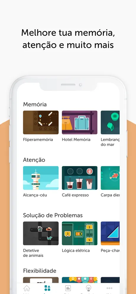 Lumosity: treinamentos diários