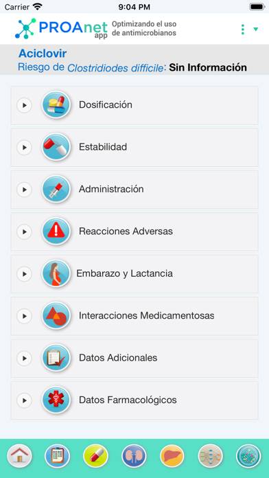 PROAnet app iPhone screenshot 5 - Medical app