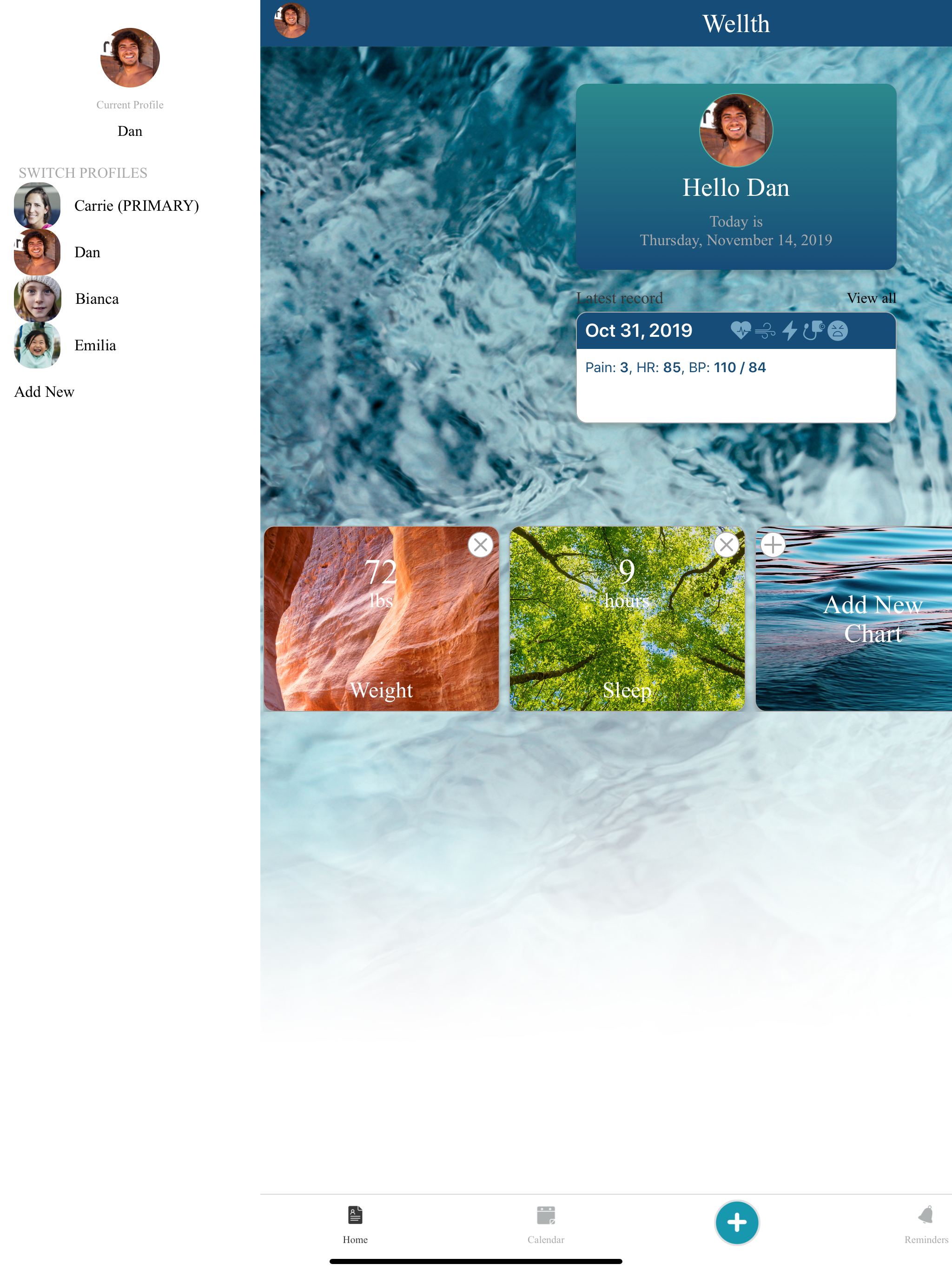 Wellth Health Tracker