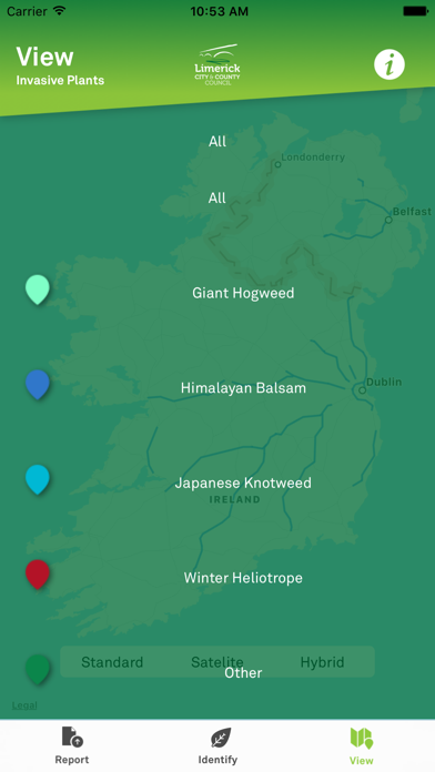 Report Invasive Plants Screenshot