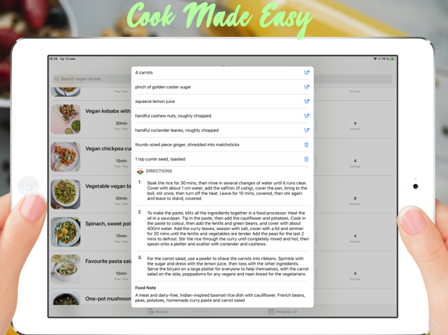 ‎Vegan Recipes Plant Based Diet Screenshot