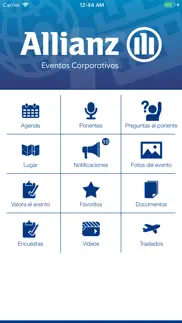 allianz eventos corporativos iphone capturas de pantalla 3