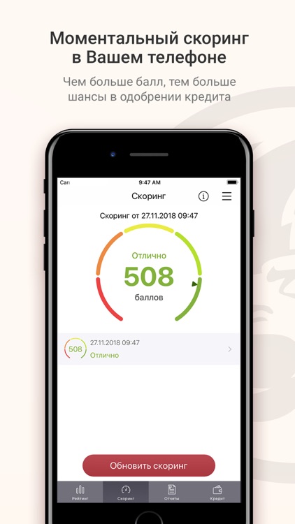 Кредитная история в КБРС