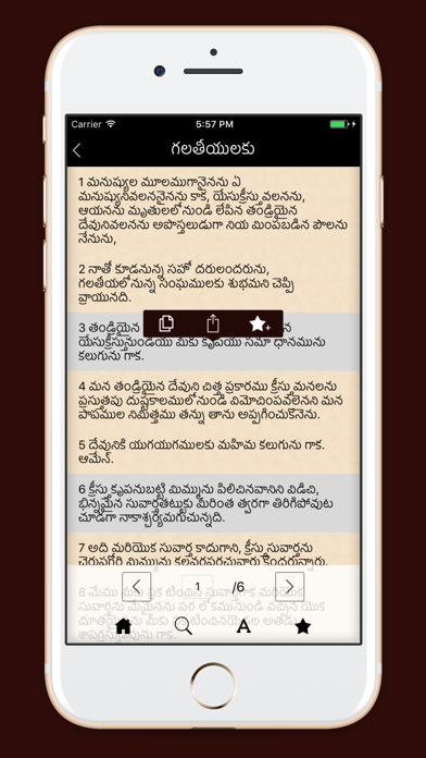 Telugu Bible Indian Version Screenshot