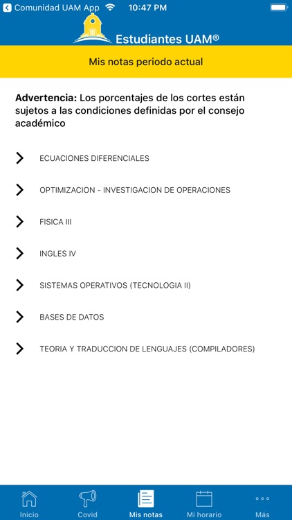Estudiantes UAM App screenshot-3