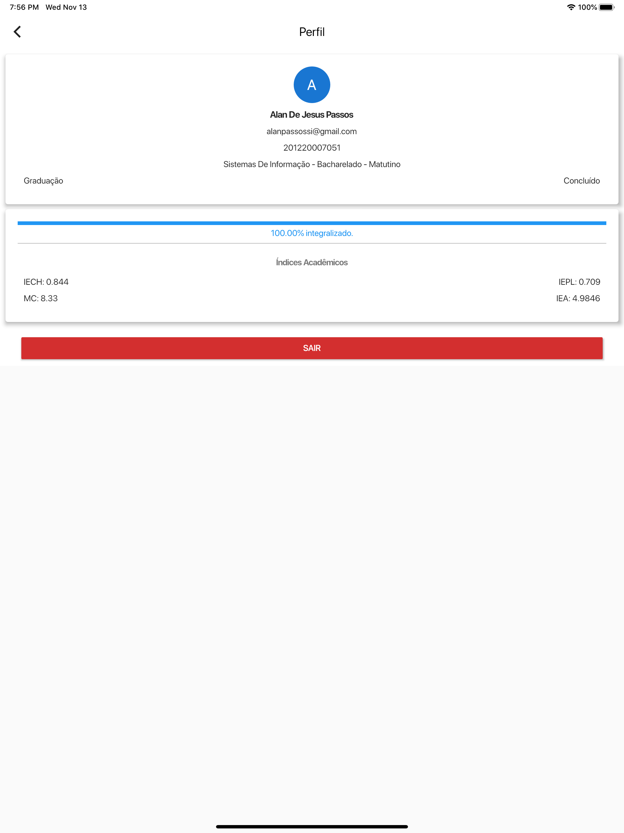 eUFS Aluno screenshot 17