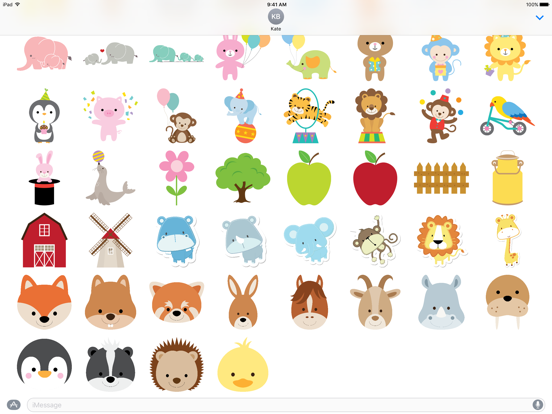 Cute Animal Friends Stickersのおすすめ画像2