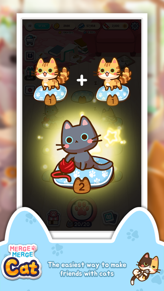 #2. MergeMergeCat (iOS) Podle: SUPERJOY Inc.