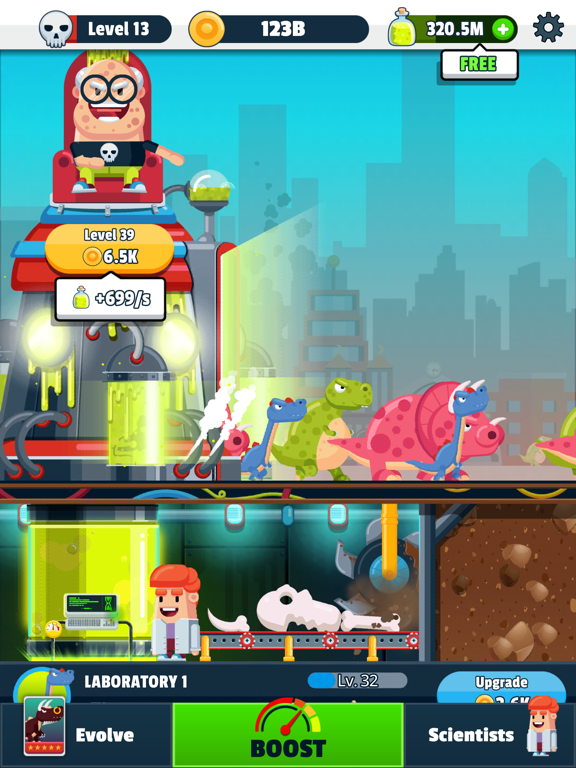 Screenshot #5 pour Dino Chaos Idle