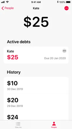 OweMe - Debt Tracker iPhone image 3