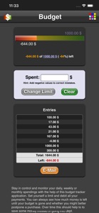 Budget App screenshot #3 for iPhone