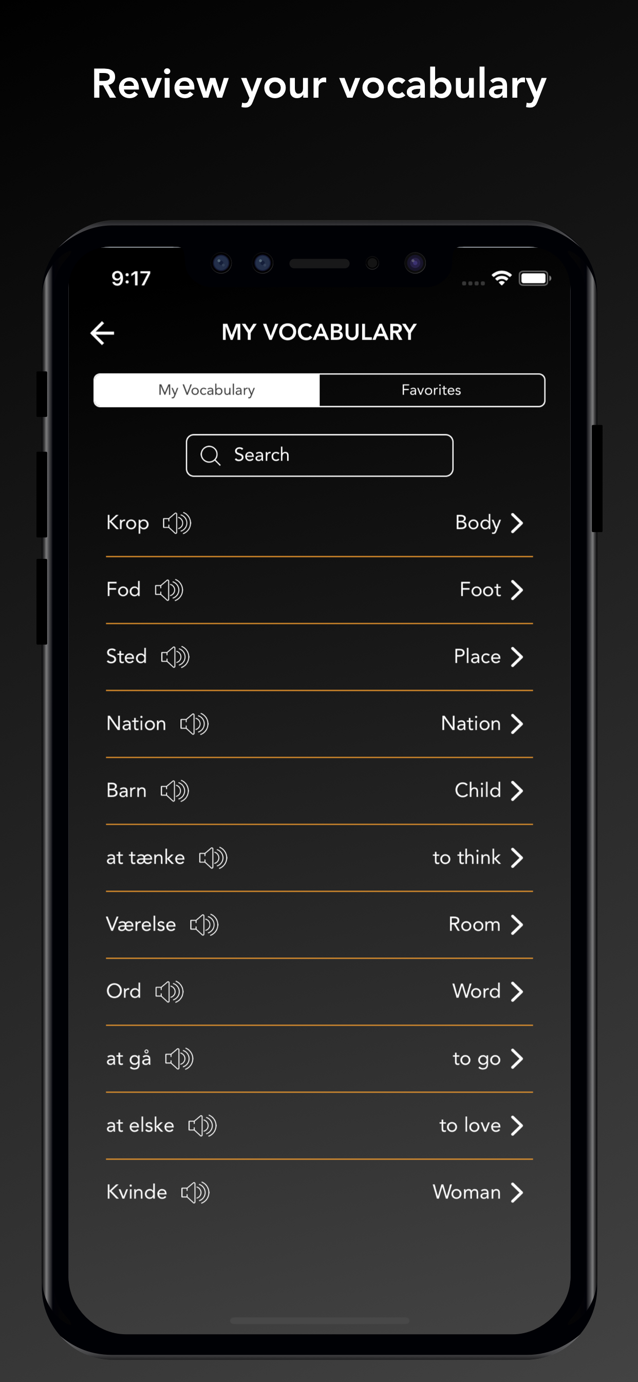 Tobo: Learn Danish Vocabulary screenshot 7