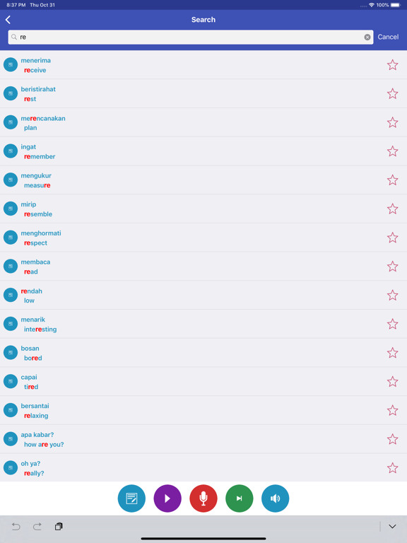 Learn Indonesian Daily iPad screenshot