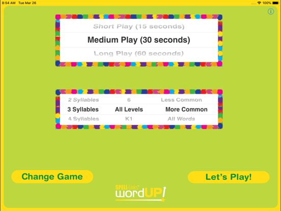 SPELL-Links WordUP! iPad screenshot 1 - Education app