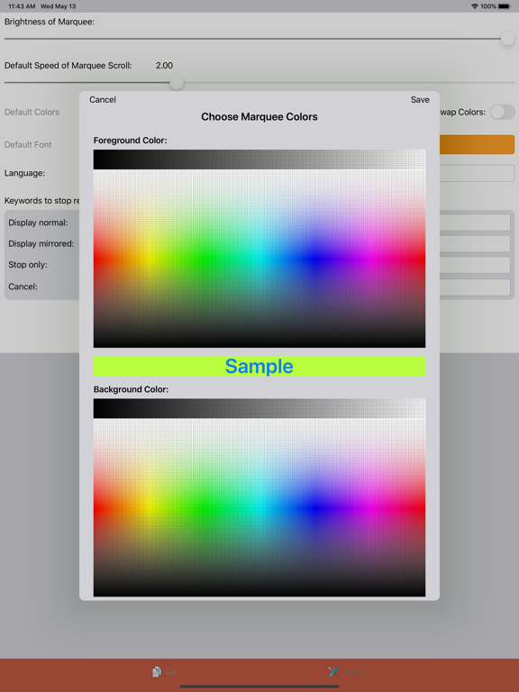 Screenshot #6 pour Marquee Message