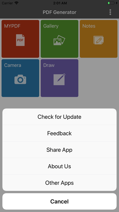 Make PDF screenshot