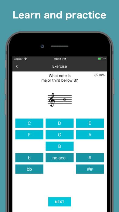 Screenshot #1 pour MyMusicTheory - Music Theory