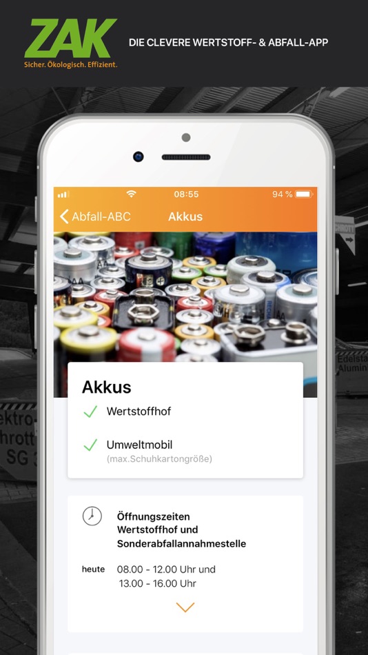 #2. ZAK Kaiserslautern (iOS) Podle: Zentrale Abfallwirtschaft Kaiserslautern gemeinsame kommunale Anstalt der Stadt und des Landkreises