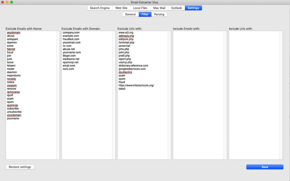 #7. Email Extractor Vius (macOS) 由: Igor Uscov