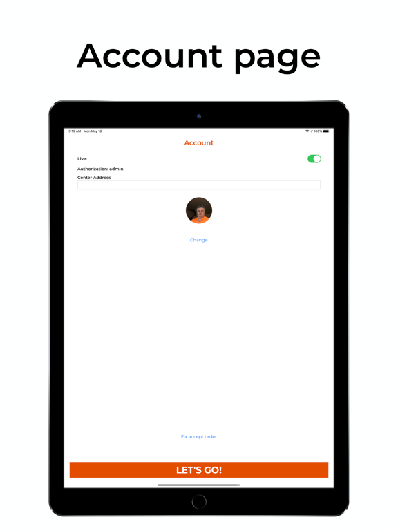 tapdriver delivery iPad screenshot 4 - Navigation app