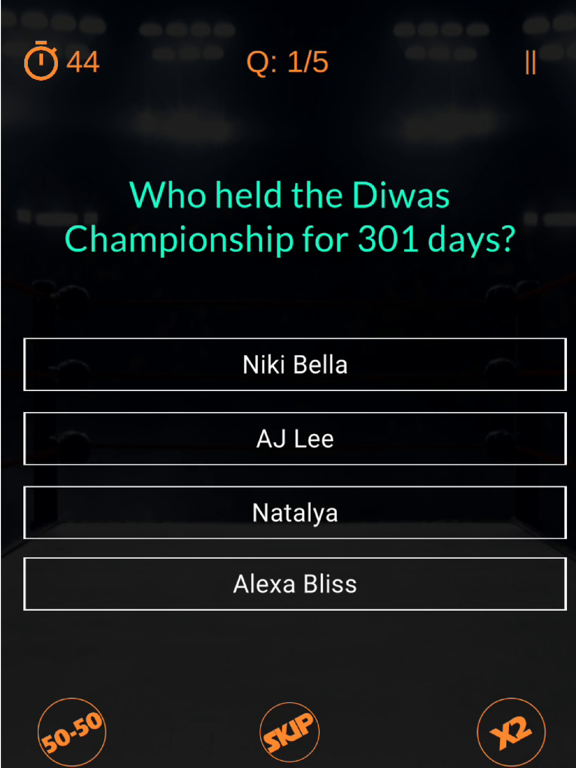 World Wrestling Quiz 2020 iPad screenshot