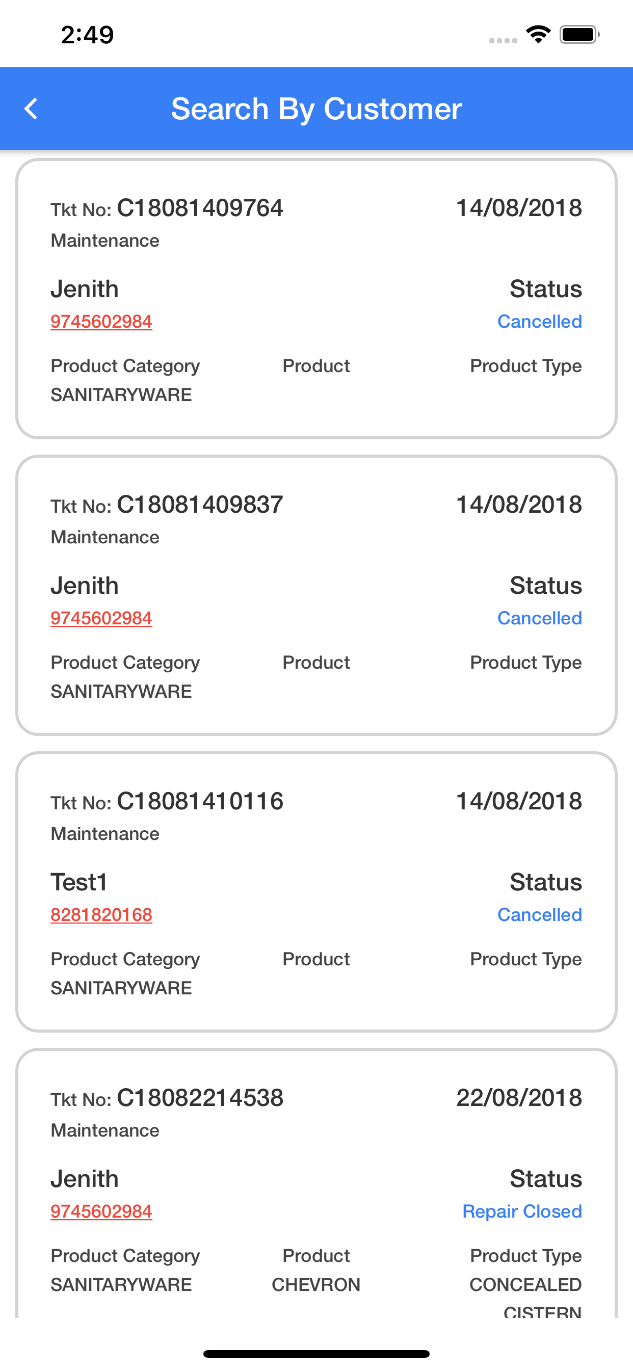 CERA Care Dealer App