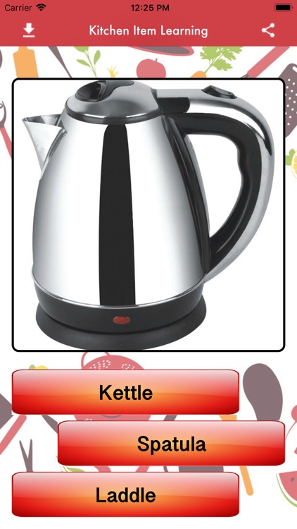 Kitchen Item Learning