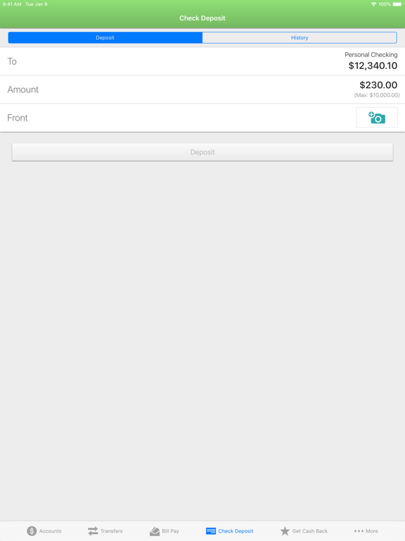 Vida FCU Mobile Banking iPad screenshot 7 - Finance app