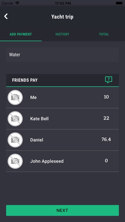 CapK Calc - split bills