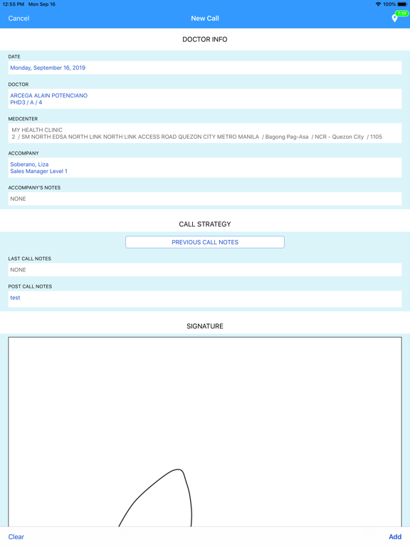 Ascend Systems iPad screenshot