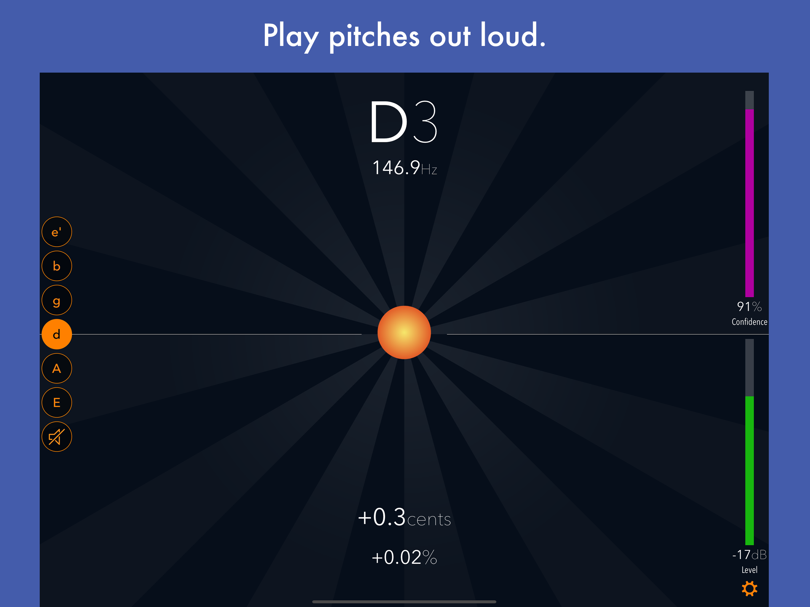 Tuna Pitch - chromatic tuner