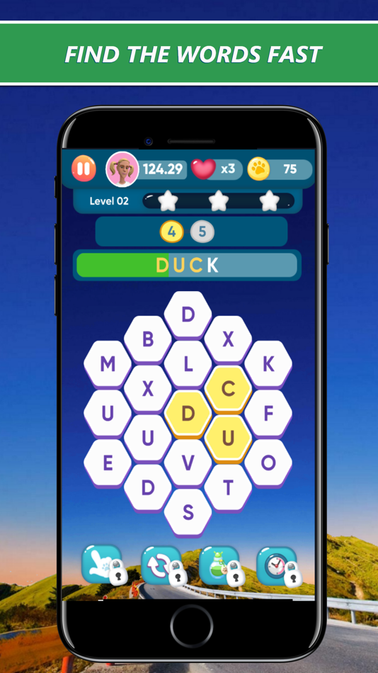 #1. WordFlowX : Word Search Game (iOS) 由: Gametator