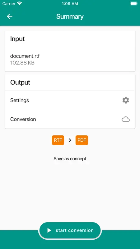 Convert to PDF screenshot 2 of 7