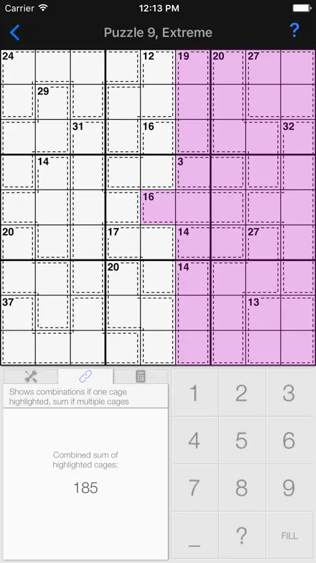 Killer Sudoku +