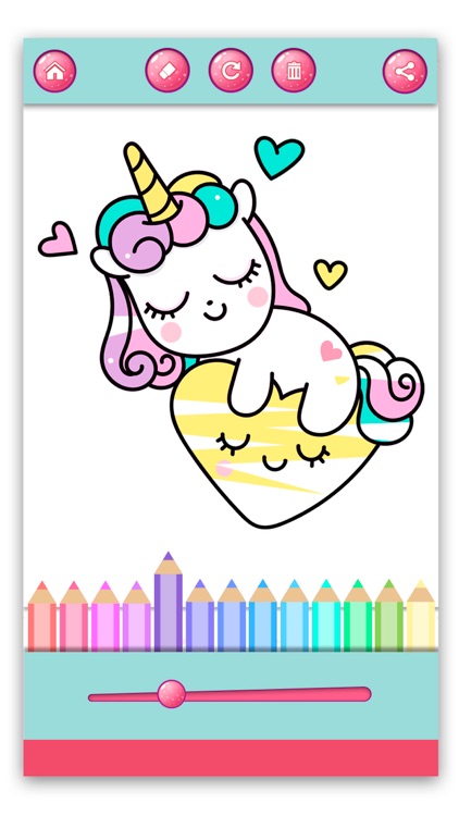 Unicorns – pony coloring book