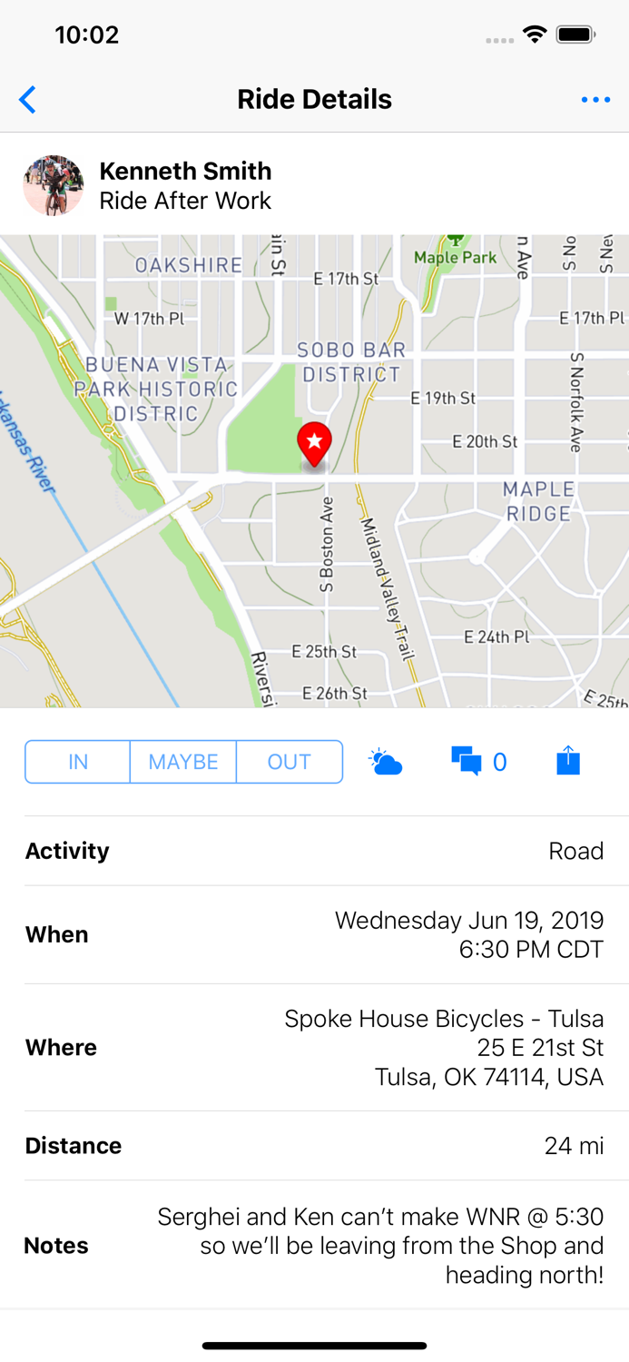 Ride Alert − Social Cycling