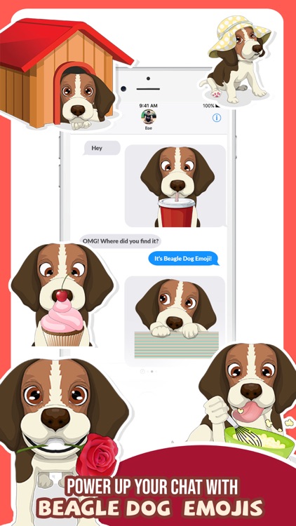 Beagle Dog Emojis Stickers App