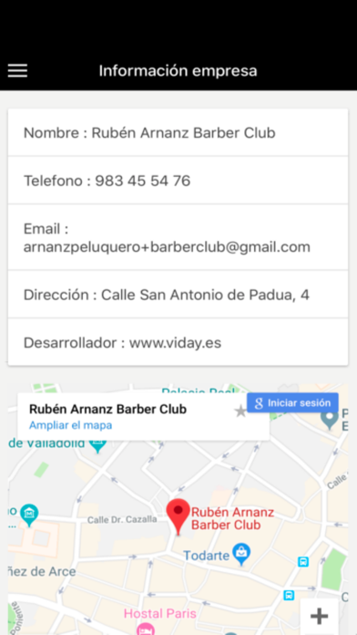 Rubén Arnanz Barber Club Screenshot