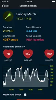 squash workout tracking iphone capturas de pantalla 3