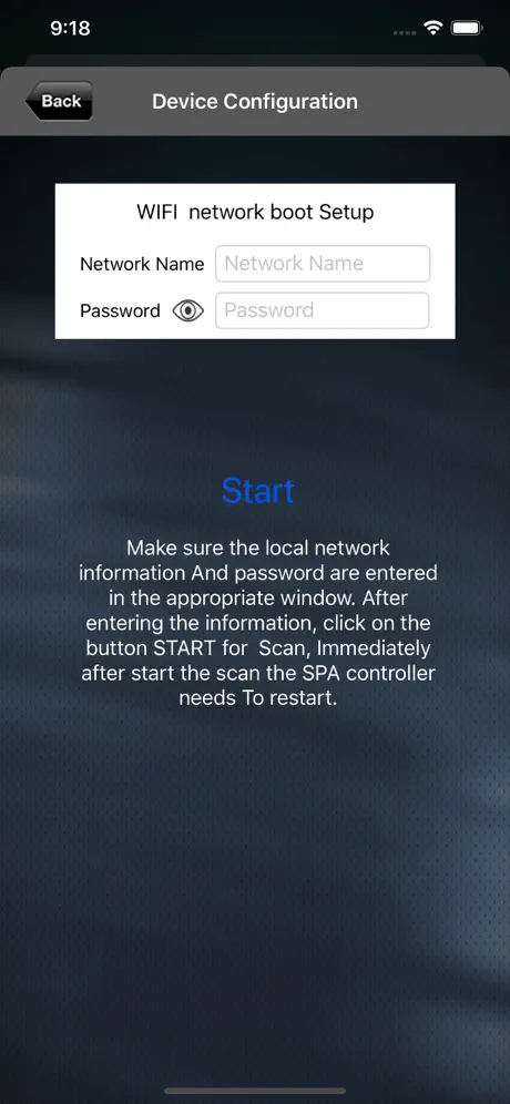 Spa control