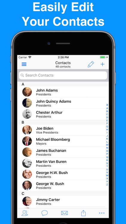 A2Z Contacts - Group Text App